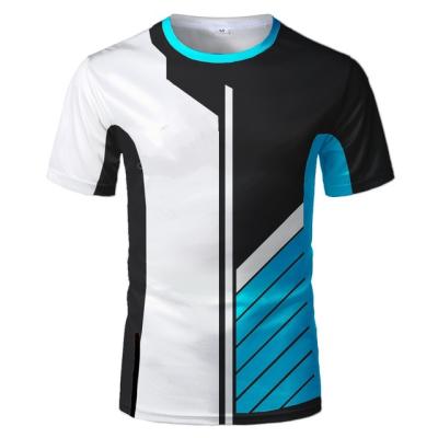 China high quality custom Anti-wrinkle sublimation printed 100% polyester quick dry breathable mens sport t-shirt for sale