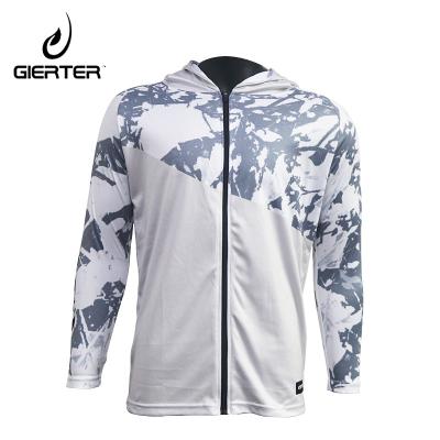 China Anti-UV hot selling Men Workout Body Building Long Sleeve Jersey Masked Hoodie Fishing wear Fishing T-shirt for sale