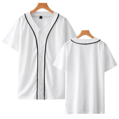 China Wholesale Antibacterial Quick Dry Baseball Wear 100% Polyester Baseball Single Button Full T-shirt Baseball Tank Top for sale