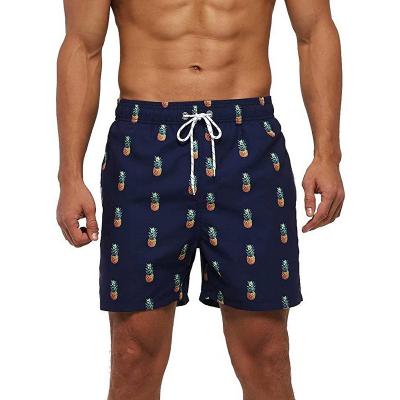 China Breathable Custom Logo Stretch Fabric Sublimation Dry Men Classic Fit Boardshorts Quick Dry Men Swim Trunk Swimwear for sale