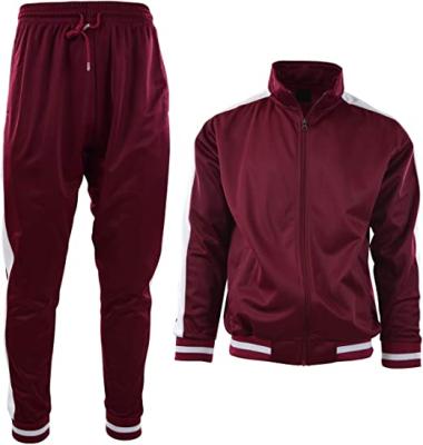 China Breathable Custom Logo Mens Sporty 2 Piece Tracksuit Sweatsuit Set for sale