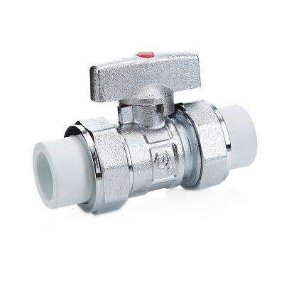 China Corrosion Resistant GA FACTORY  PN16 PPR BRASS BALL VALVE for sale