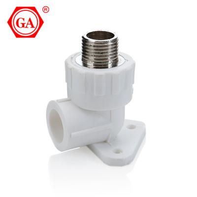 China For cold and hot water piping system GA factory 20-110mm ppr Pipe Fittings male and female seated elbow for ppr pipe plumbing fittings for sale