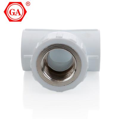 China Construction GA brand factory hot sale ppr pipe fittings female thread branch tee fittings for ppr pipes water system for sale