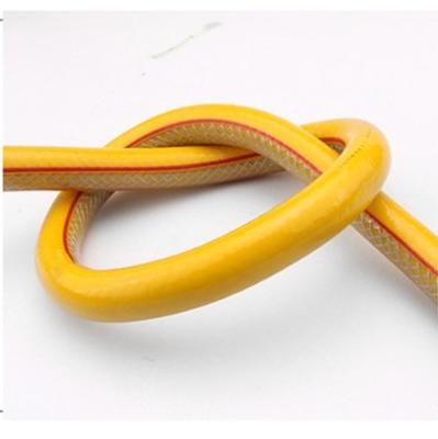 China LPG Fireproof Stainless Steel and Nylon Braided Yellow Gas Hose for sale