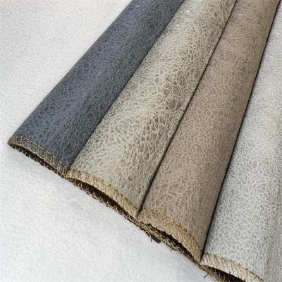 China Wrinkle Resistant 100% Polyester Faux Leather Upholstery Fabric For Sofa Furniture And Couch for sale