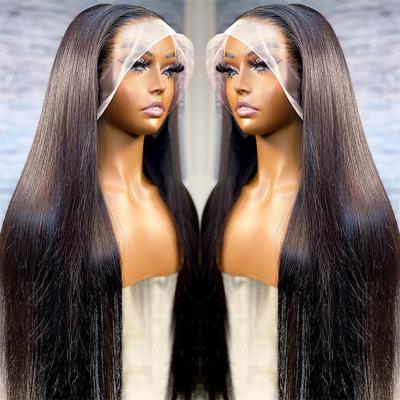 China Loose Wave 180% Density Virgin  Hair Wig,HD Transparent Lace Wig Vendor,Straight Wave Raw Hair Wig for Black Women for sale