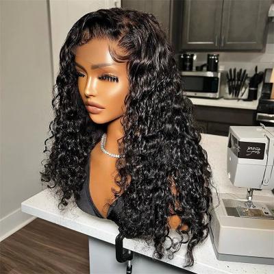 China Loose Wave Cuticle Aligned Human Hair Wig Supplier,Curly Wave Virgin Hair Lace Front Wig With Baby Hair,Pre Plucked Hair Extension for sale