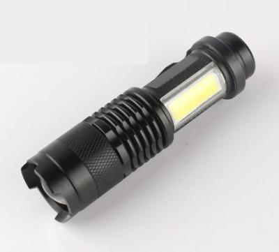 China Sk68 Outdoor Mini Strong Lightweight Rechargeable Telescopic Focusing Flashlight for sale