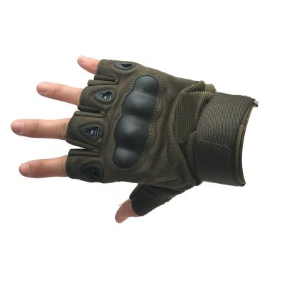 China Cheap Half Finger Glove Puncture Proof Leather Working Gloves Leather Working Gloves for sale