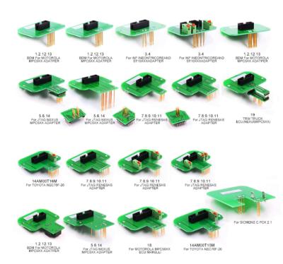 China LED RAMP BDFrame ECU Adapters 22pcs 22pcs BDM Adapters For KTAG For KTM Dimsport Fgtech BDM Probe With Adapters Full Set LED BDM Frame ECU for sale