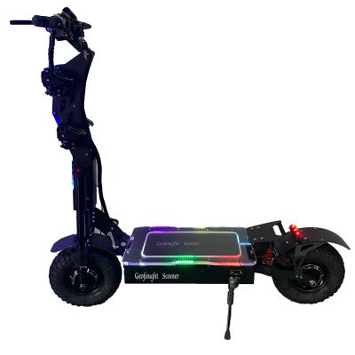 China 14inch Unisex Hot Selling Dual Tire 72v 8000w Wide Motor Foldable Biggest Electric Power Scooter for sale