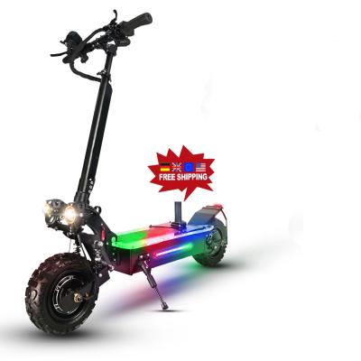 China EU USA unisex warehouse 11 inch foldable electric scooter 5600w off road sit electric scooter price China for sale