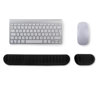 China Anti Slip Custom Logo Soft Memory Foam Wrist Rubber Base Support Keyboard Pad For Typing for sale