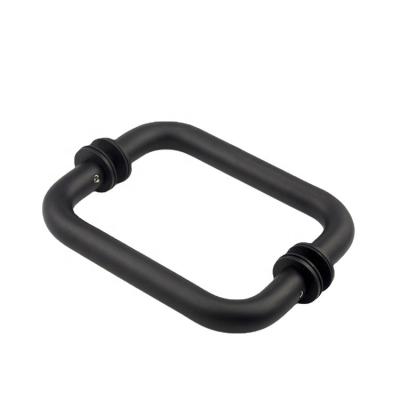 China Contemporary high quality black glass door handle for sale