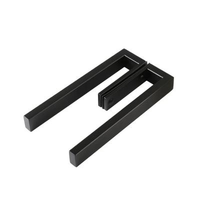 China Best Contemporary Selling Matte Black Straight Edge Rust Proof 304 Stainless Steel Glass Door Handles/Wood Handle Shower Door Handles for sale