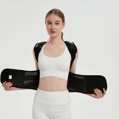 China Office Home Sports Upper Back Corrector Lumbar Back Posture Support Posture Corrector One Size Back Support Corrector for sale