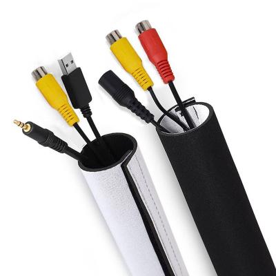 China Factory Wholesale High Temperature Resistant Wiring Duct Neoprene Cable Sleeve Network Cable Data Cable Fixer Protection Storage Sleeve for sale