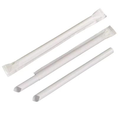 China Custom Disposable Food Grade Disposable Independent Packing BPA Free PLA BPA Low Carbon Beverage Straw for sale