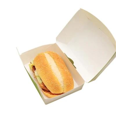 China Mini Burger Boxes Waterproof Hinged Lid Mini Clamshell Sandwishes Food Containers for sale