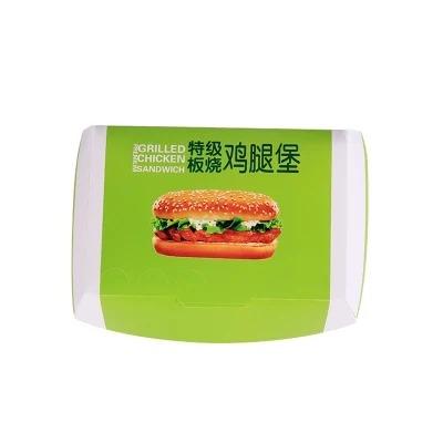 China Waterproof Disposable Hamburger French Fries Salad Bowl Paper Box Lunch Food Container Take Out Boxes for sale