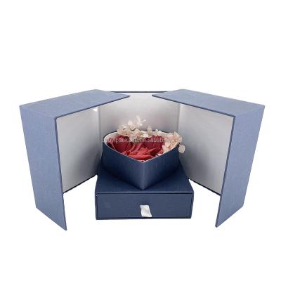 China Recycled Materials Recycled Logo Customized And Transparent Shape Gift Box Flower Boxes Paper Box for sale