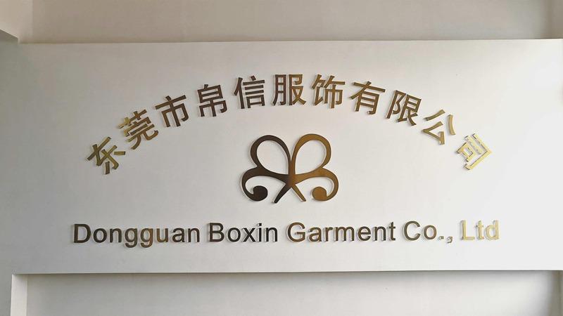 Verified China supplier - Dongguan Boxin Garment Co., Ltd.