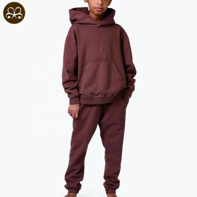 China Winter autumn casual boy girl clothes wholesale casual hoodies jogger set kids clothing sets for sale