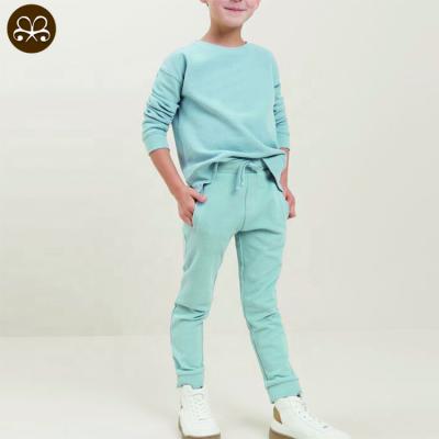 China 2022 Winter Autumn Sweatshirt Casual Solid Joggers Set Boy Baby Clothes Kids Outfits Two Piece Sweatsuit for sale