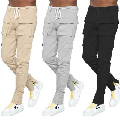 China 2022 Anti-Wrinkle Wholesale Customized Multi-Pocket Multifunctional Men's Street Wear Cargo Track Pants for sale