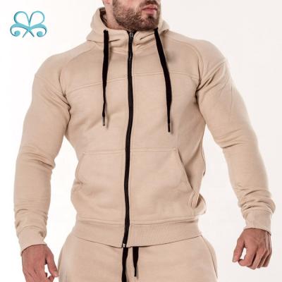 China Custom Heavy Warm Cotton Gym Sportswear Running Men Anti-Shrink Blanket Zipper Up Hoodies for sale