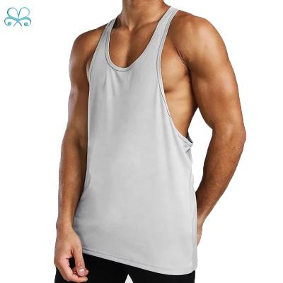 China Custom Breathable Fitness Gym Singlet For Men Custom Made Mens Tank Top Fitness Singlet for sale