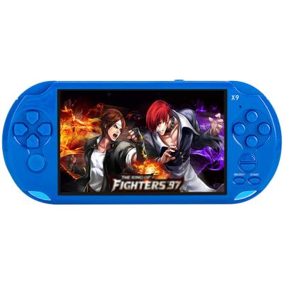 China TV out/mp5 Updated X9 5.0inch Real Portable 8GB Handheld Game Players and VCR MP4 32 Bit Games Console for PSP Games for sale