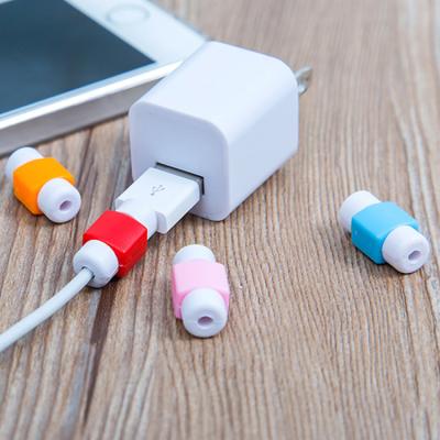 China Mobile Phone Candy Color Cable Protector Data Line Cord Protector Case Cable Winder Cover For USB Charging Cable for sale