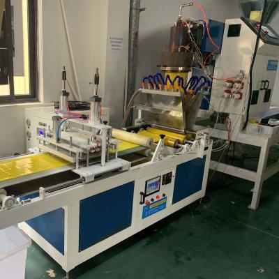 China energy & Pet Extracting Semi-automatic Sheet Coating PVC Film Extrusion Machine Tape Yoga Extrusion Equipment for sale