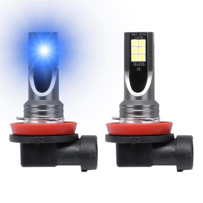 China Blue Car LED Head Light DICEN H11 LED Fog Light Bulb 8000K Halogen 1:1 LED Fog Lamp for sale