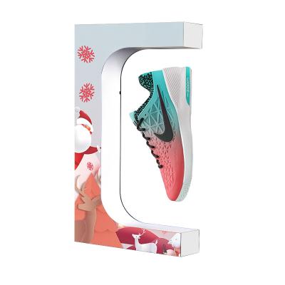 China Wholesale Modern Levitating Shoes Stand Up Magnetic Sneaker Levitating Floating Shoes Box For Shoe Store for sale