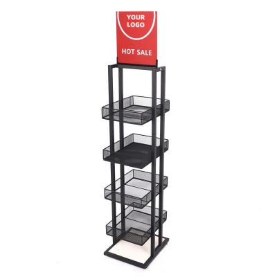 China Supermarket or Retail Store Supermarket Shelves Grocery Store Pharmacy Display Rack Small Snacks Shelf Drinks Multi-Layer Iron Art Shelves for sale