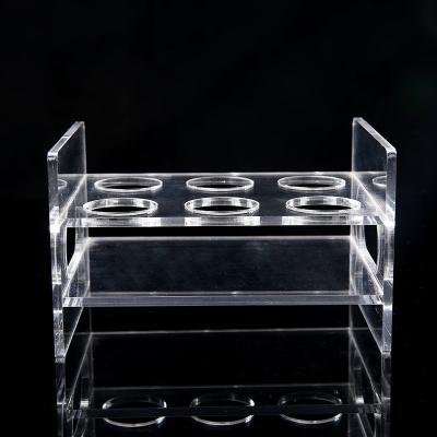 China Retail Stores Wholesale Acrylic Beer Rack Bar KTV Box Customization Glass Beverage Display Bracket for sale