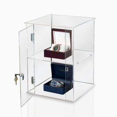 China Factory-Customized High Quality Transparent Handmade Watch Retail Store Sample Acrylic Display Room Or Display Case for sale