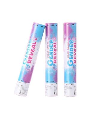 China Eco - Friendly And Stocked Baby Shower Party Supplies Wedding Decoration Gender Reveal Powder Cannons Paper Pink Blue Gender Reveal Powder Cannons for sale