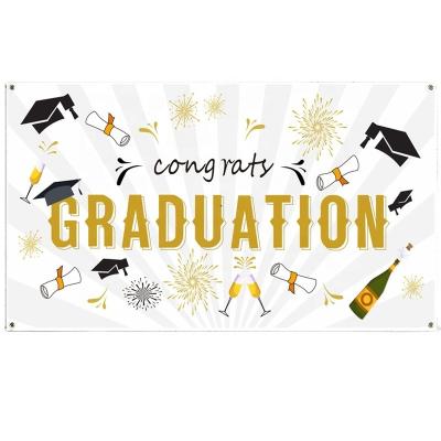 China Modern Congratulations Graduate Backgrounds Graduation Party Banner Congratulations Graduate Photo Prop Booth Background for Class House Indoor Outdoor College for sale