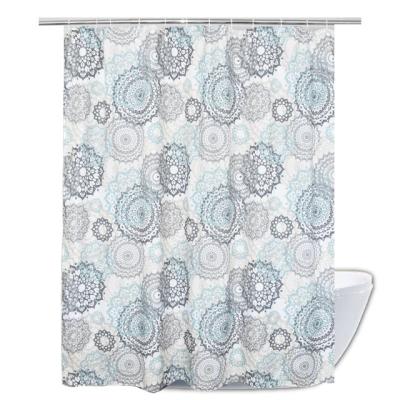 China Viable Chinese Supplier OEM Printing Mandala Design Polyester Fabric Shower Curtain for sale