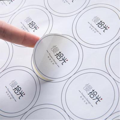 China Customized Decoration Sticker Printing Transparent Logo PVC Seal Printing for sale