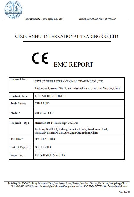 EMC - Cixi Challux International Trading Co., Ltd.