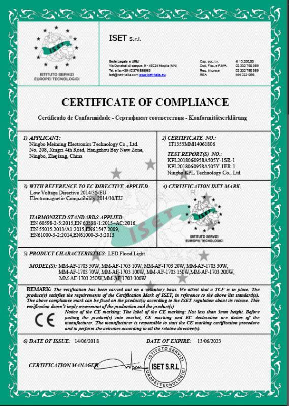 CE - Cixi Challux International Trading Co., Ltd.