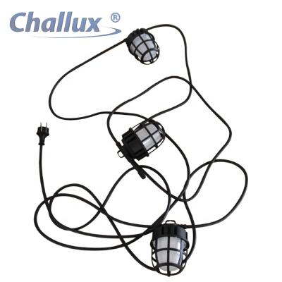 China Waterproof Custom LED Festoon Lights Garland Outdoor Work Comectiving Construction Lighting Temporary String Light for sale