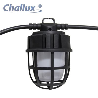 China Garland Light IP54 Waterproof Work Scallop Temporary Led Cable String Light Custom Construction Lamp Length Light for sale