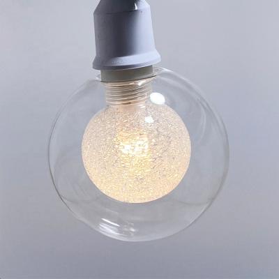 China Custom Glass Indoor Desk Chandelier Ceiling Lamp G4 G9 Double LED Holder E27 Bulb Light Bulbs for sale