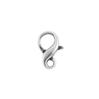 China Trendy Classic Pattern 8 Form Infinity Lobster Claw Clasp Made in 925 Sterling Silver With Oxidization for sale